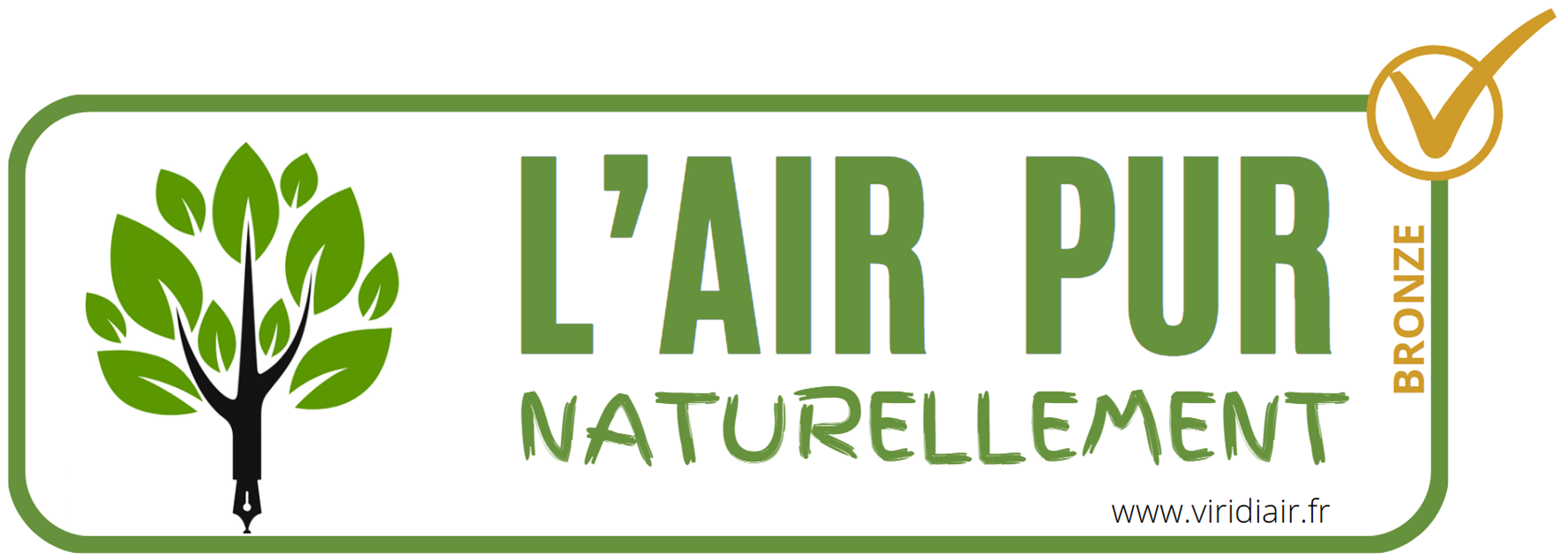 Label Viridi Air Bronze — AGM TEC, engagement qualité de l'air