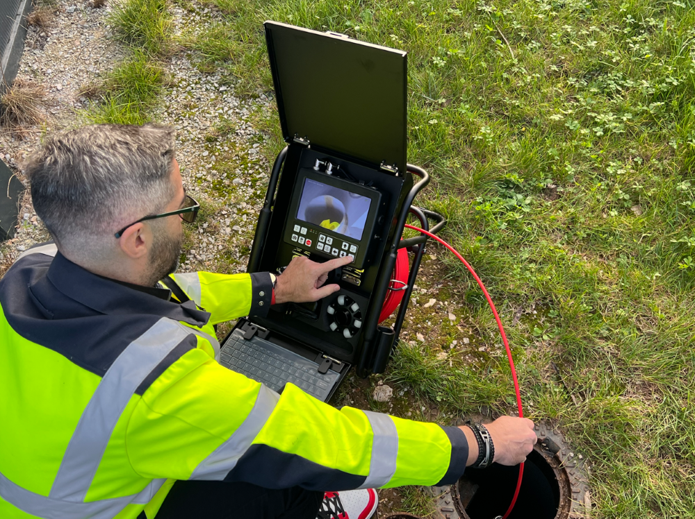 Tubicam® Mini Rotative V2 — caméra d'inspection rotative sur chantier