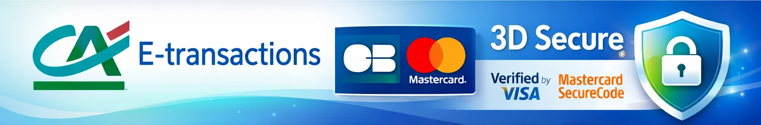 Paiement sécurisé — CB, Visa, Mastercard, PayPal