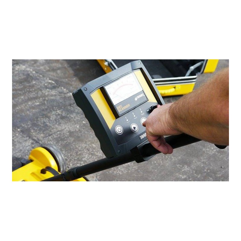 Console Tramex DEC SCANNER — cadran analogique et échelles 1, 2, 3